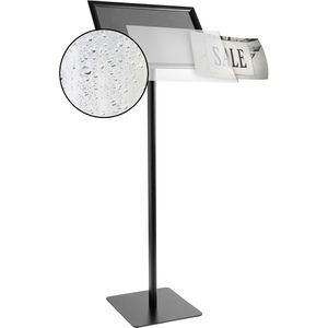 Produktbild für Infoständer Böttcher-AG aus Aluminium, schwarz, A3