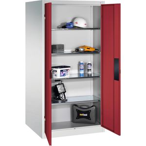 Produktbild für Werkzeugschrank CP-Möbel 8924-052, aus Metall, grau / rot