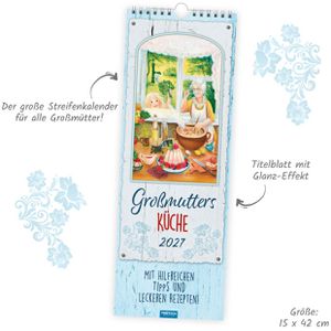Produktbild für Streifenkalender Trötsch 2027107, Großmutters Küche