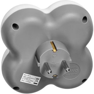 Produktbild für Steckdosenadapter Orno AE-13240(GS), weiß-grau