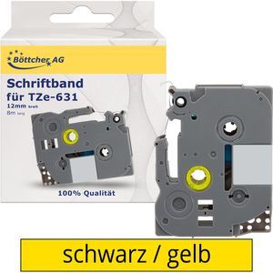 Schriftband Böttcher-AG für Brother TZe-631, 12mm