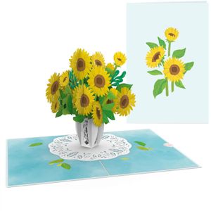 Produktbild für Grußkarten papercrush 3D Sonnenblumen