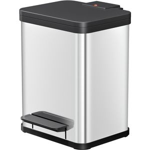 Mülleimer Hailo Öko duo Plus M, silber
