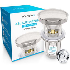 Ablaufgarnitur Bächlein Pop Up Ventil, aus Messing