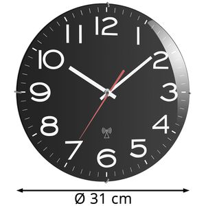 Produktbild für Wanduhr TFA 60.3509, Kunststoff, analog, Funkuhr