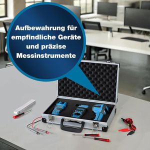 Produktbild für Transportkoffer PeakTech P 7265, abschließbar, aus Aluminium