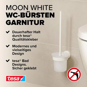 Produktbild für WC-Bürste Tesa Moon, weiß matt