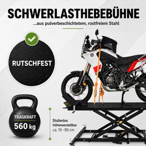Produktbild für Hebebühne Trutzholm 35133, schwarz, für Motorrad