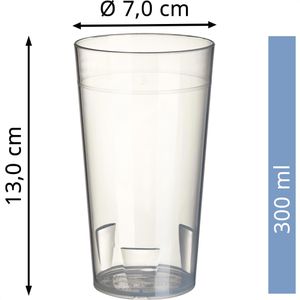 Produktbild für Trinkbecher Papstar 85195, transparent, PP