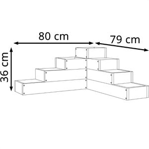 Produktbild für Hochbeet vidaXL 825322, aus Douglasienholz