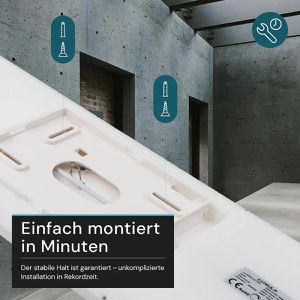 Produktbild für LED-Panel Luxula LX-5820-CCT, IP44 wasserfest weiß, 58 x 20 cm