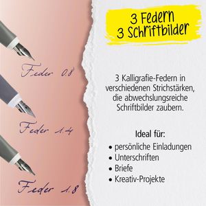 Produktbild für Kalligraphie-Stift Online Air Best Writer Set, White Rose
