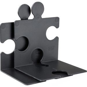 Han Buchstütze 9212-13 Puzzle, schwarz, 12 x 17cm, aus Kunststoff, 2 Stützen, 2 Stück