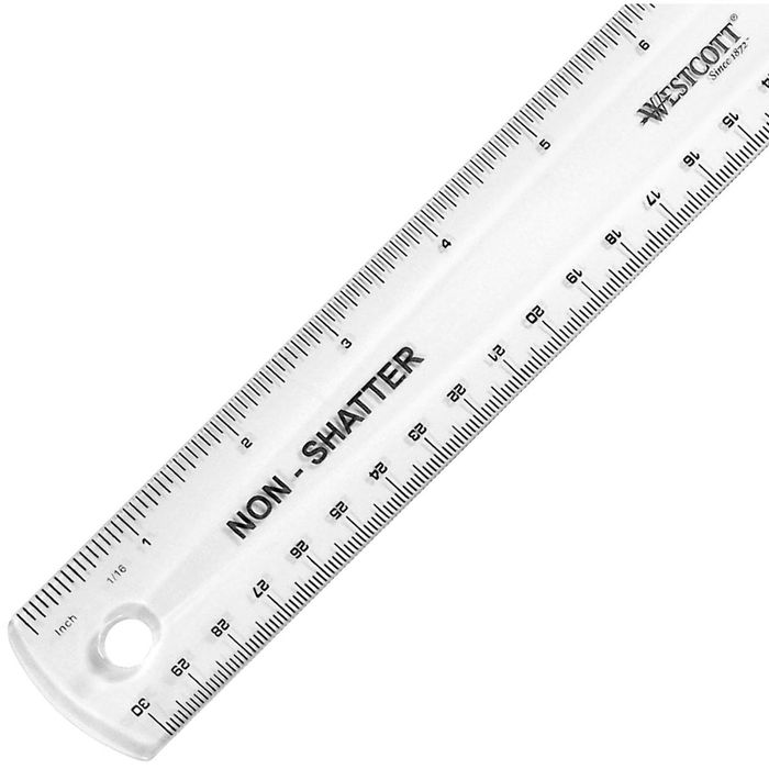 Business Source Kunststoff-Lineal, 30,5 Cm – 10 Stück Set Mit Mm & Zoll-Markierungen