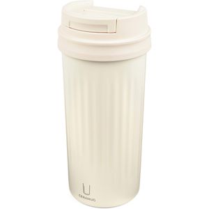 Thermobecher TROIKA Ceramug 500, weiß
