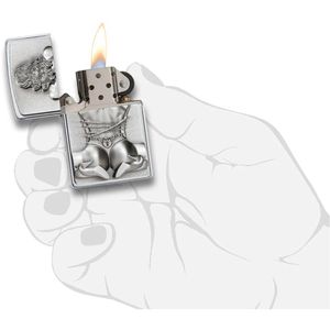 Produktbild für Feuerzeug Zippo Bondage Girl Emblem