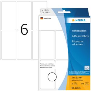 Produktbild für Vielzwecketiketten Herma 10616 Haftetiketten, weiß