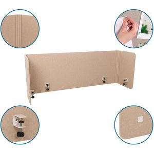 Produktbild für Tischtrennwand hJh-OFFICE 892005, beige