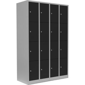 Produktbild für Schließfachschrank Lüllmann 520448, anthrazit