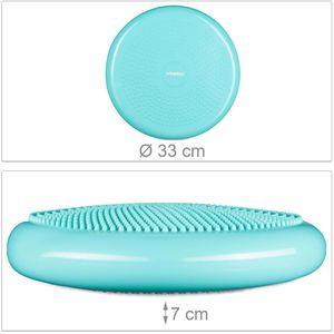 Produktbild für Balance-Kissen Relaxdays mit Luftpumpe