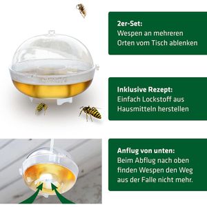 Produktbild für Wespenfalle Gardigo 66644 Wespen-Fänger, aus Kunststoff
