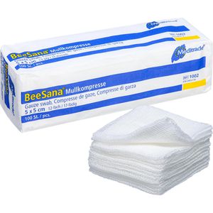 Mullkompressen Meditrade BeeSana, unsteril