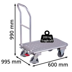 Produktbild für Transportwagen VARIOfit ap-600.803, aus Aluminium