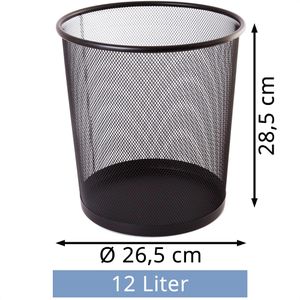 Produktbild für Papierkorb TipTop-Office TTO 404269, schwarz