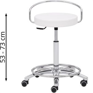 Produktbild für Drehhocker Mayer 1253 30582, weiß