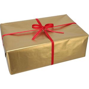 Produktbild für Geschenkband Präsent Stitches, rot/weiß
