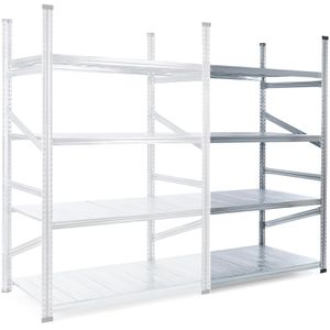 Anbauregal GEWE 812A4R, 4 Metallböden