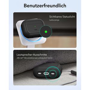 Produktbild für Ladecase-Hülle ESR Orbit Hybrid, mit MagSafe, schwarz
