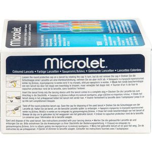 Produktbild für Lanzetten Microlet 82224638 bunt, steril