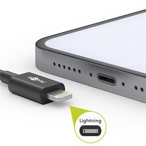 Produktbild für Ladekabel Goobay 72904, schwarz, 0,5m