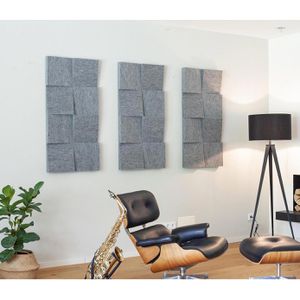 Produktbild für Akustikplatte Silenti Slope, für Wand