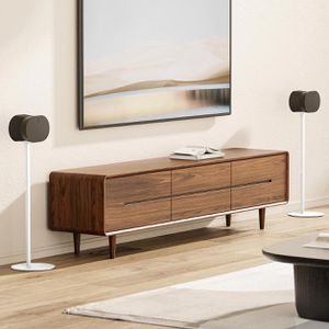 Produktbild für Lautsprecherständer myWall HS44WL, weiß, aus Metall, 2 Stück