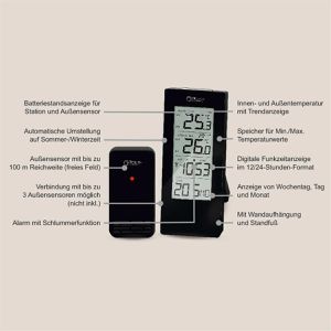 Produktbild für Thermometer Miraval 4-MV1824-2, mit LC-Display, digital