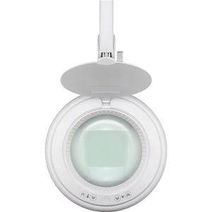 Produktbild für Lupenleuchte Goobay weiß, 127 m Glaslinse, dimmbar, LED
