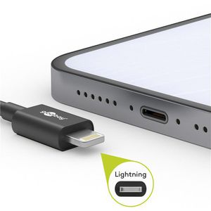 Produktbild für Ladekabel Goobay 49271, grau, 1m