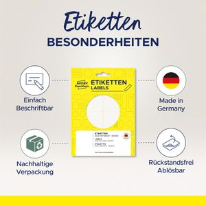 Produktbild für Namensetiketten Zweckform 51066, weiß
