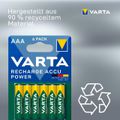 Zusatzbild Akkus Varta Recharge Power 5703, AAA, 1000 mAh