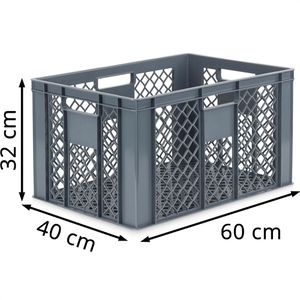 Produktbild für Eurobox Alpha-Paletten grau, 61 Liter, lebensmittelecht