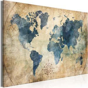 Wandbild Artgeist Weltkarte Retro