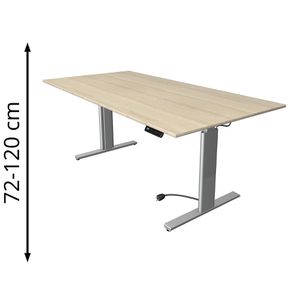 Schreibtisch Kerkmann Move 3 Tube, ahorn / silber