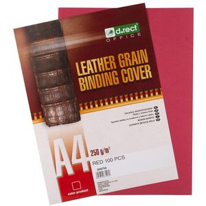 Produktbild für Deckblätter D.RECT Leather-Grain, A4