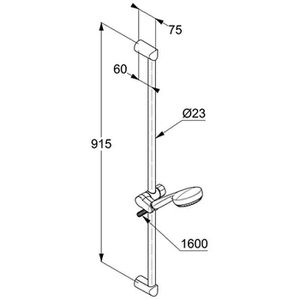 Produktbild für Brausegarnitur KLUDI LOGO 3S 6839305-00, verchromt