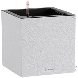 Übertopf Lechuza CANTO Slatestone 30 low, hellgrau, 30x30x30cm