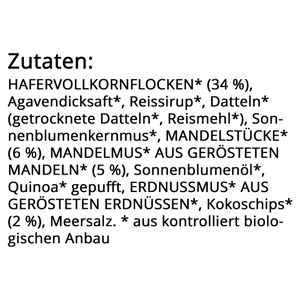 Produktbild für Müsliriegel Hafervoll Porridge2Go Mandel Kokos, BIO
