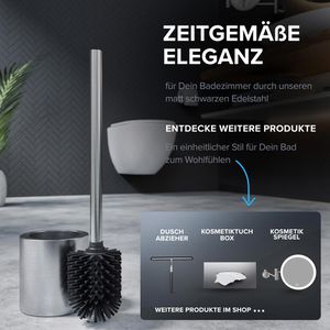 Produktbild für WC-Bürste ovimar Toilettenbürste Tuno, silber