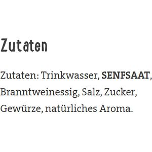 Produktbild für Senf Bautzner mittelscharf